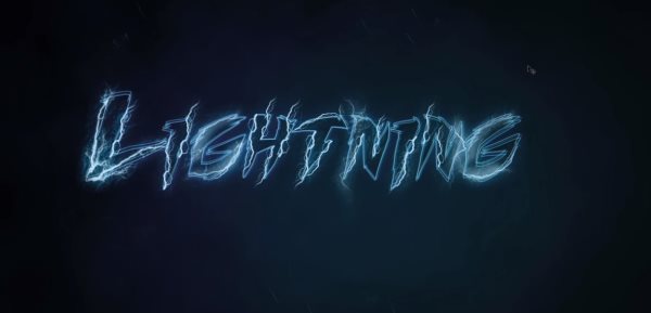 lightning text effect Photoshop tutorial