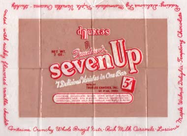candy bar seven chocolate wrapper famous designs fantastic wrappers 1950 five