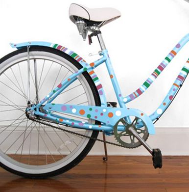 Polka Dots & Stripes - Bike Bicycle Beach Cruiser Decals Stickers Graphics - Goo_2013-05-14_08-03-02