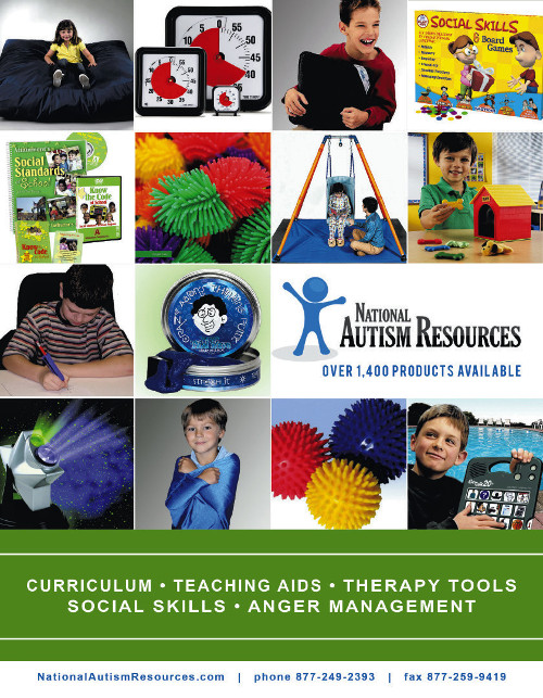 Catalog cover for National Autism Resources.