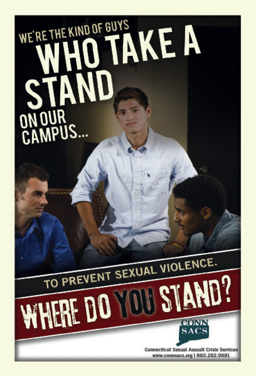 Front of postcard for Men Can Stop Rape.