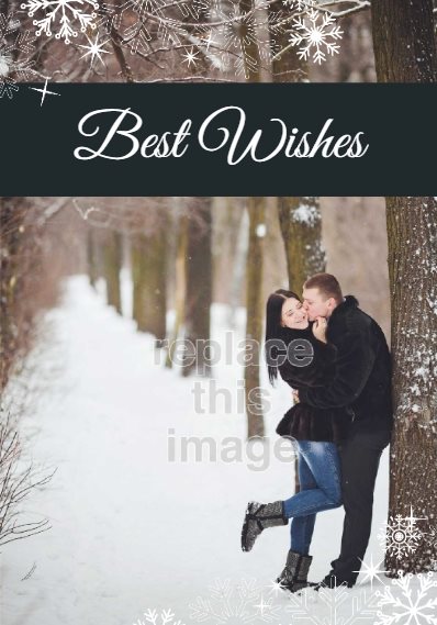 best wishes holiday card template