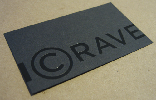 Matte Black Business Cards Shine