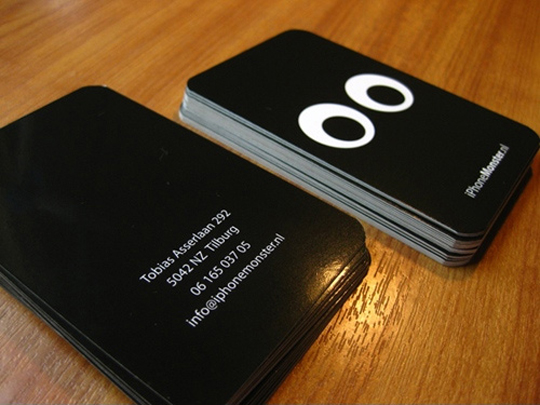 Matte Black Business Cards Shine