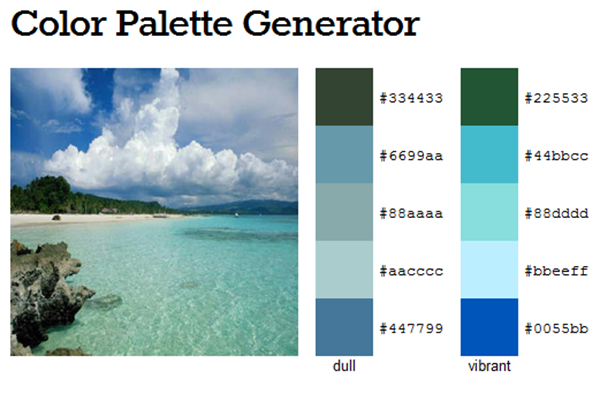 Color Scheme Generator From Image