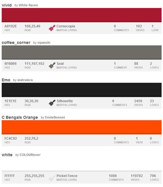 32 Nfl Color Palettes