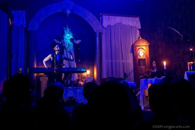 Jill Tracy performs a Musical Séance in the temple of the Ordo Templi Orientis in New Orleans.