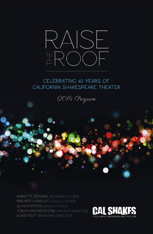 Booklet cover for California Shakespeare Theater.