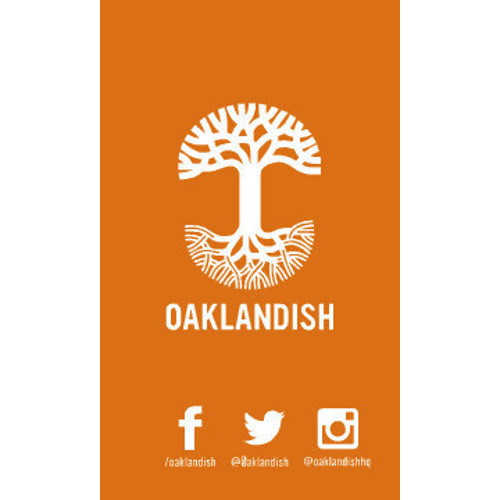 Back of business card for Oaklandish.