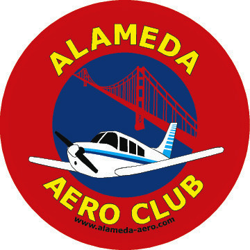 Die-cut sticker for Alameda Aero Club