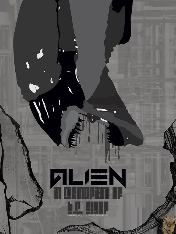 "Alien"-inspired poster by PsPrint designer Paula.