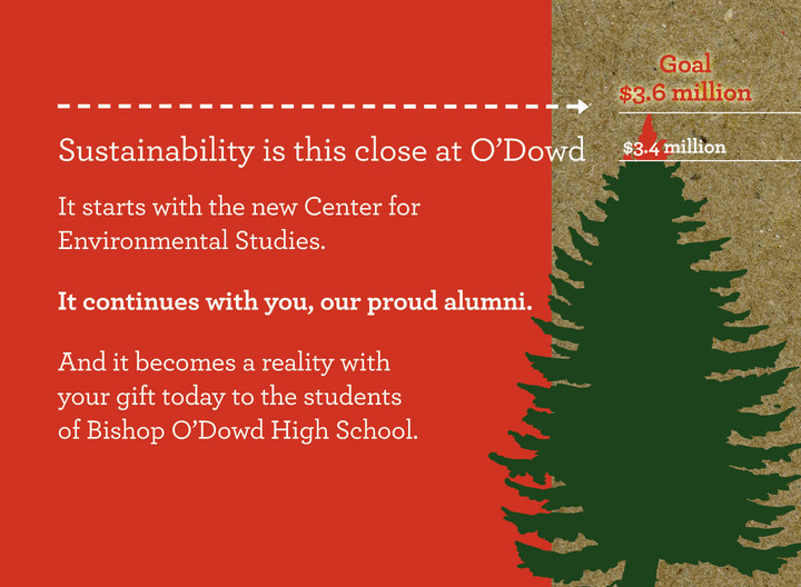 Bishop O'Dowd High School postcard