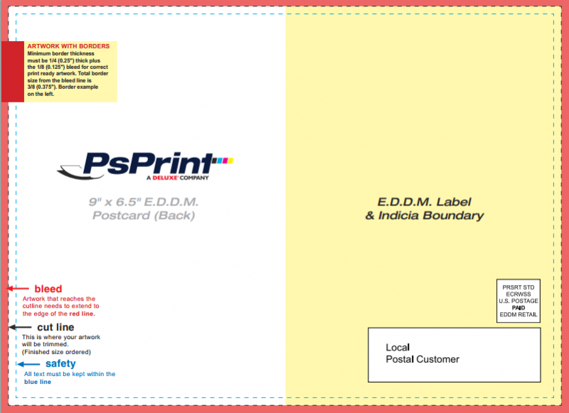 Usps Postcard Guidelines Template