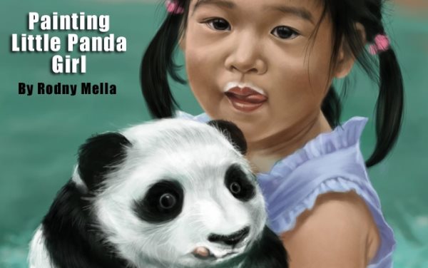 little panda girl painting tutorial