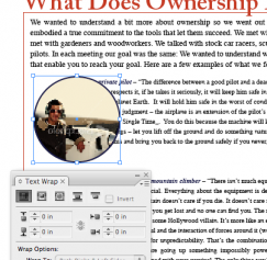 How to create text wraps, a.k.a. runaround, in Adobe InDesign