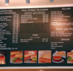 Cost-effective restaurant menu boards