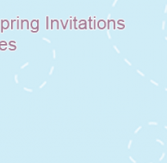 Make Your Own Spring Invitations With Free Templates Make Your Own Spring Invitations With Free Templates