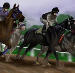 Horsin' Around with Kentucky Derby Artwork Horsin' Around with Kentucky Derby Artwork