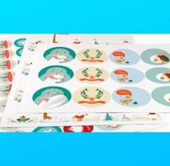 print custom Christmas gift labels and design your own online