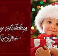 free holiday card template